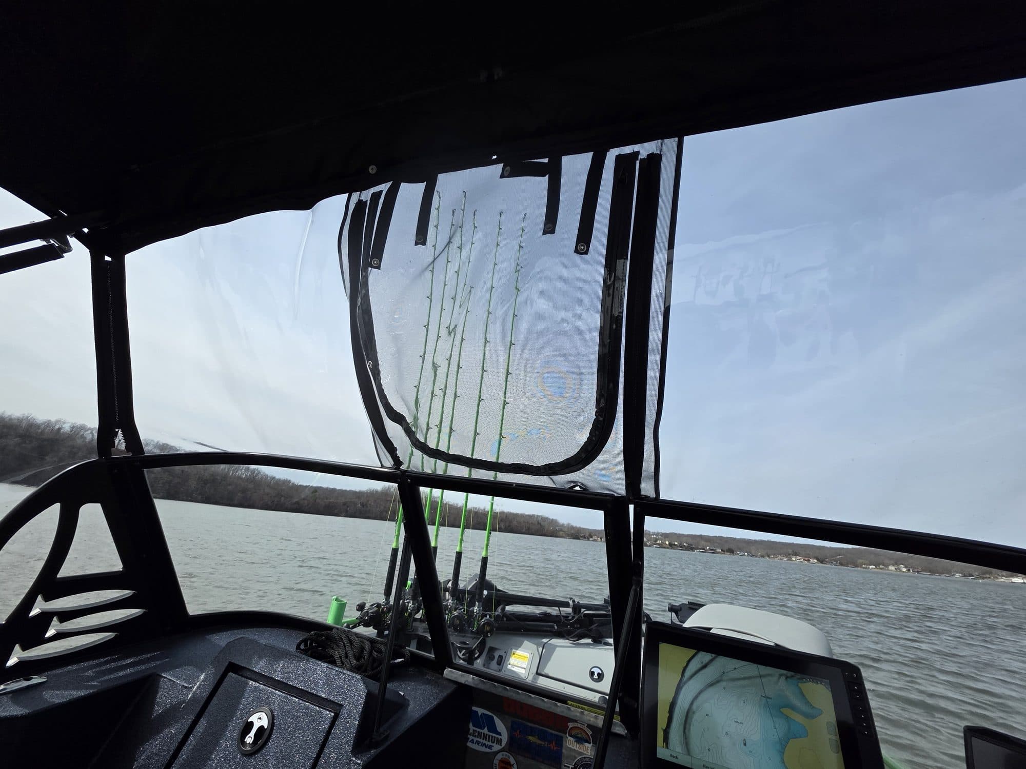 View from inside the full enclosure