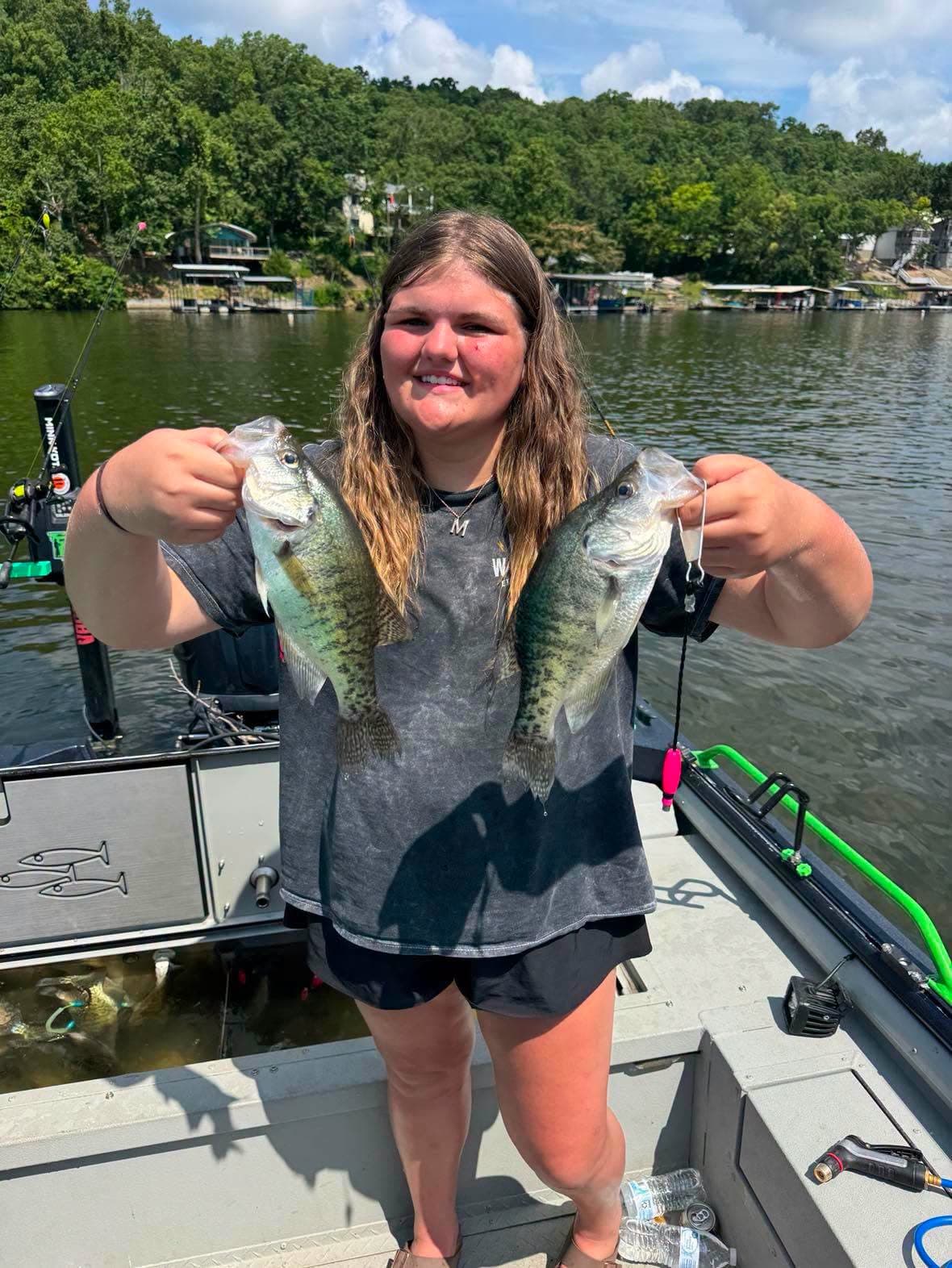 Double crappie catch