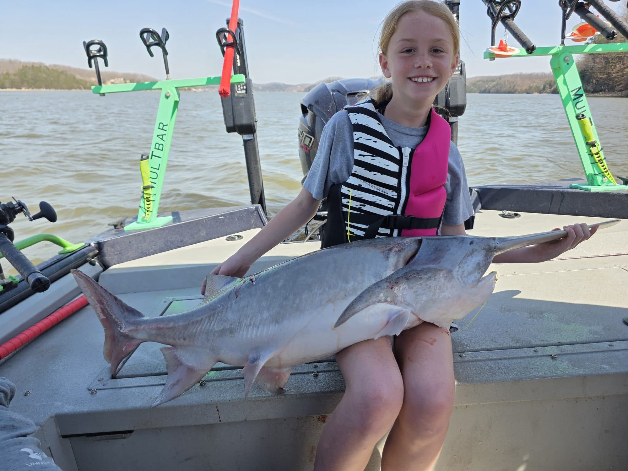 Young angler with her trophy catch