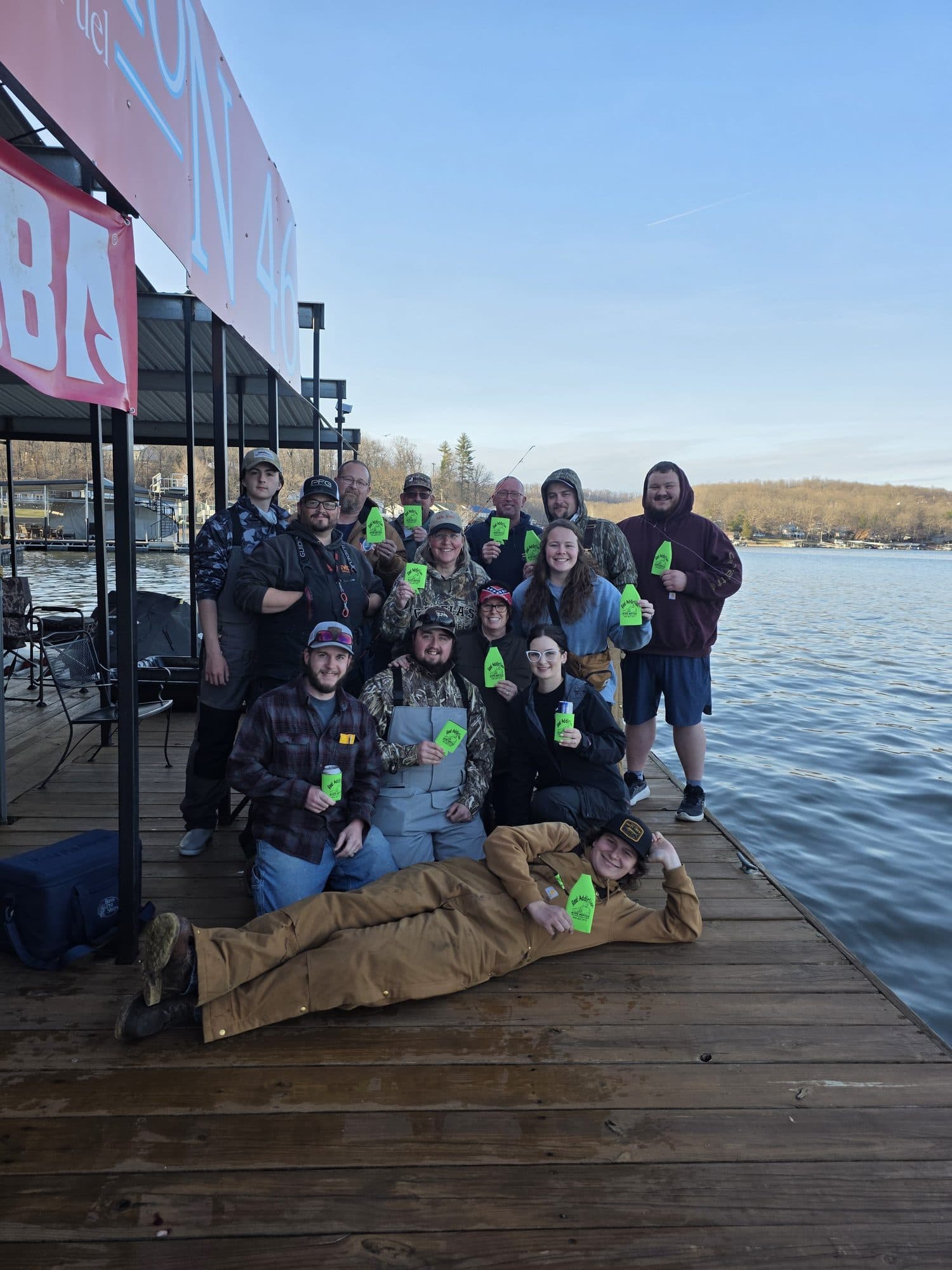 Big crew dock haul of spoonbill