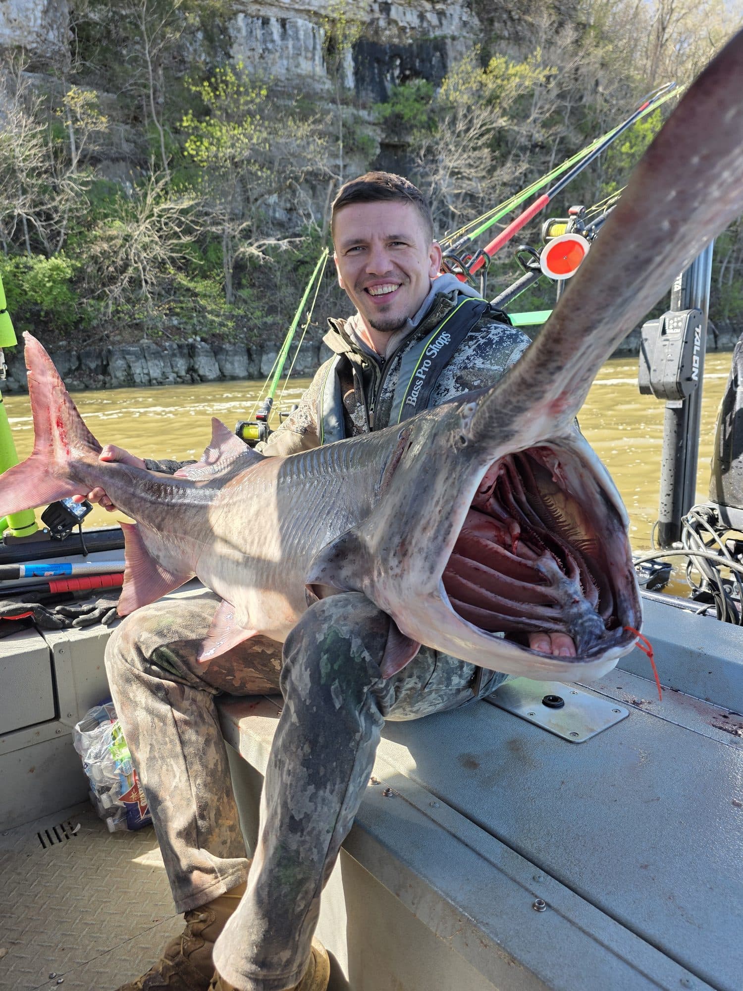 Close-up of a trophy spoonbill catch