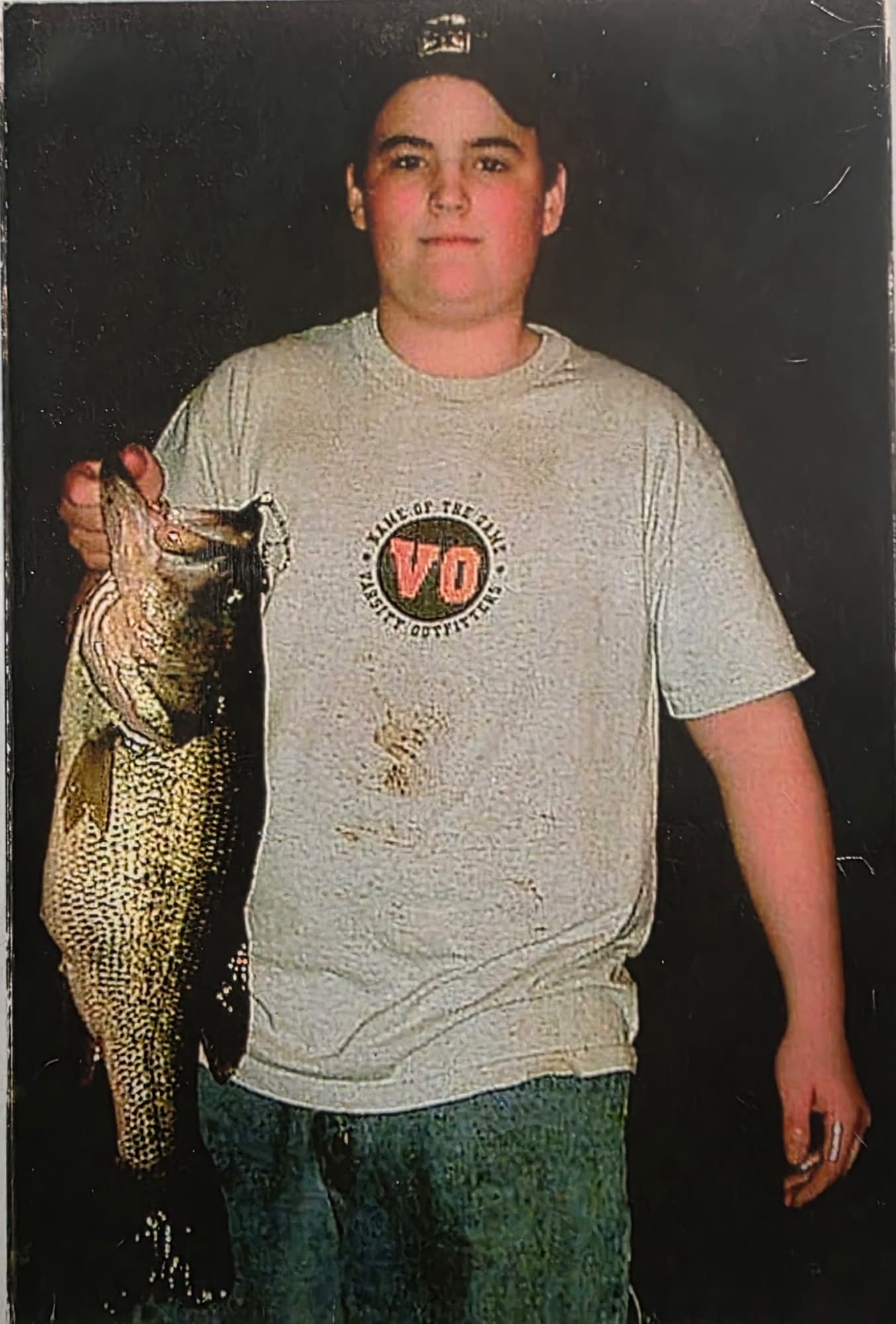 A young Captain TJ with an early catch
